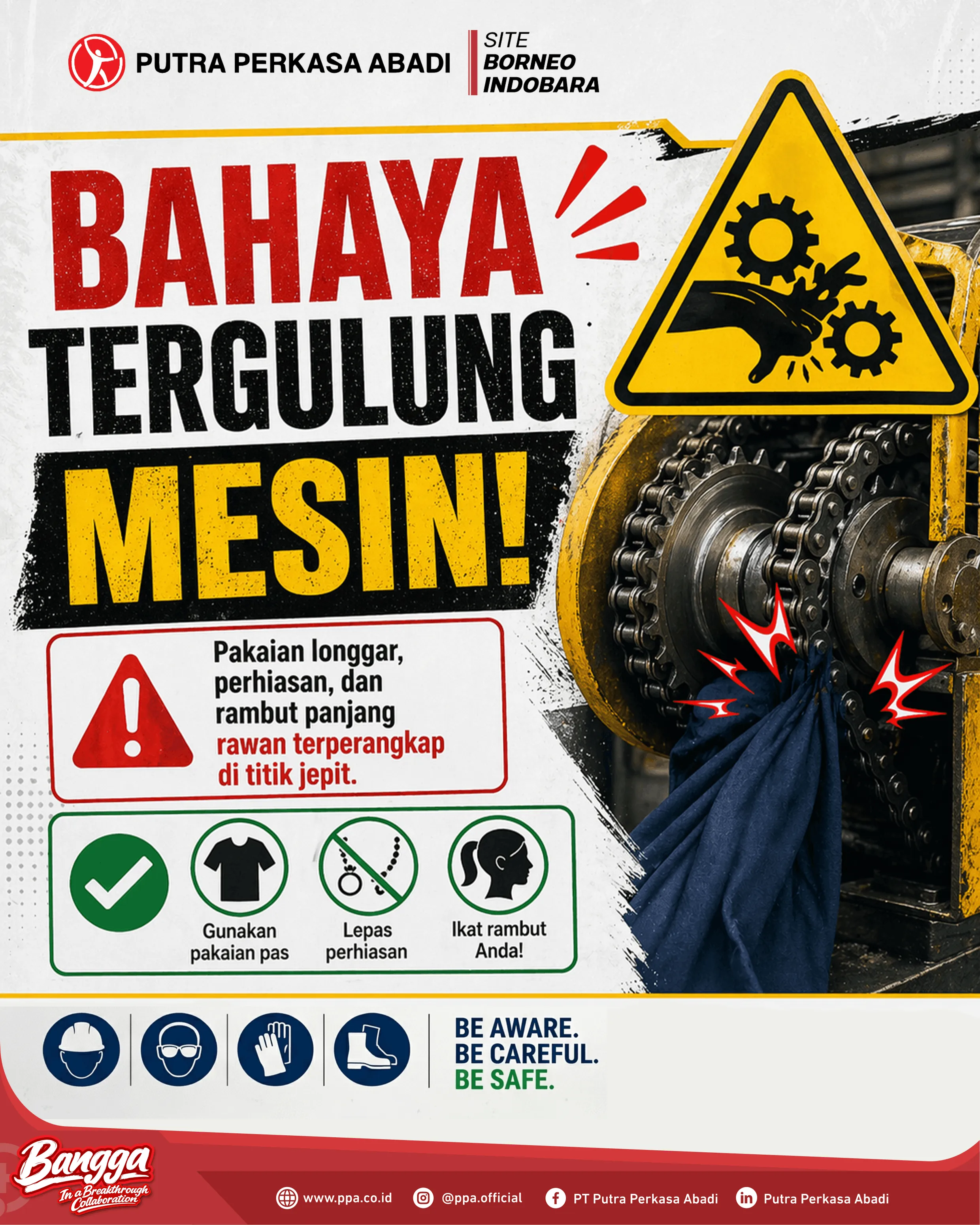 Bahaya Tergulung Mesin: Cedera Serius yang Terjadi dalam Hitungan Detik